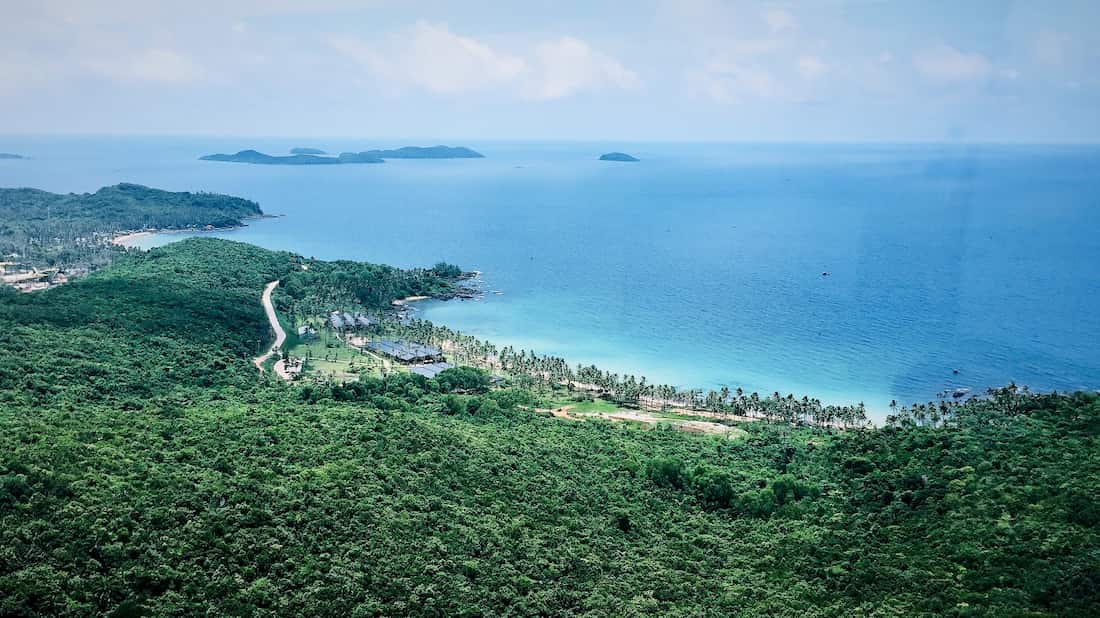 Phu Quoc vue plage telepherique