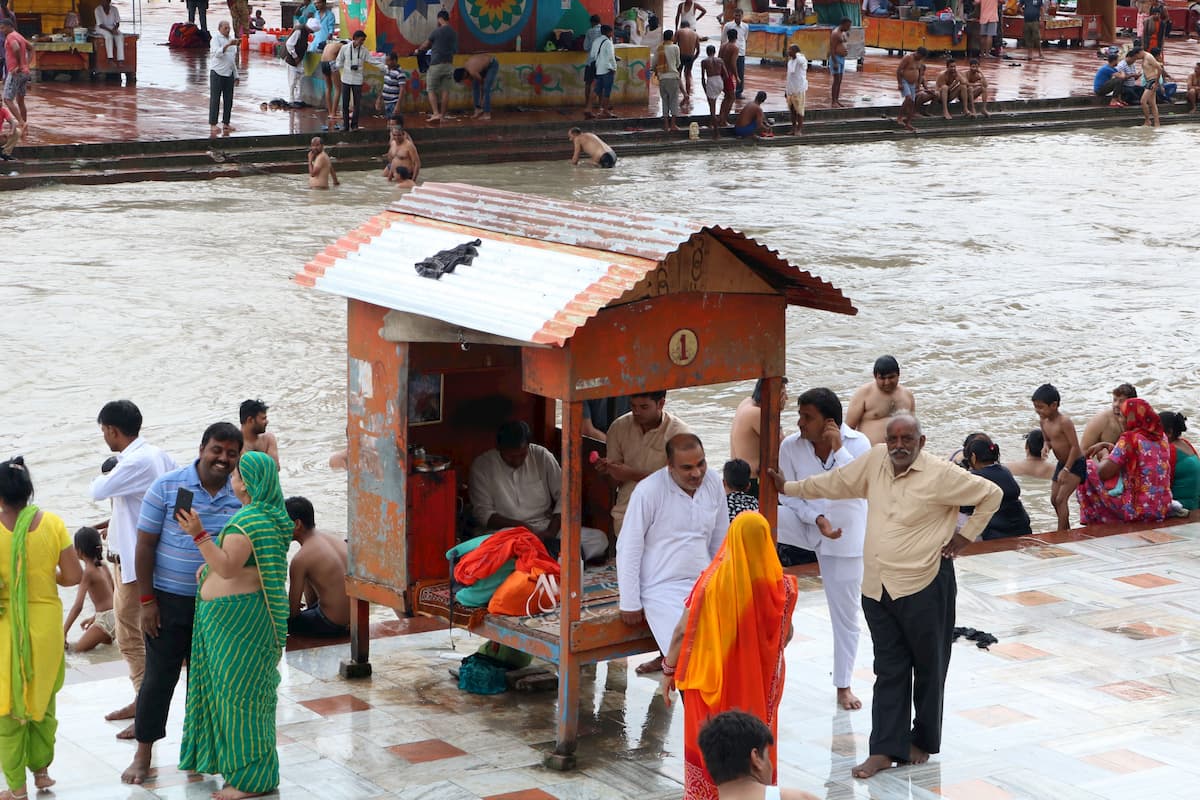 Haridwar Gange Baignade Inde