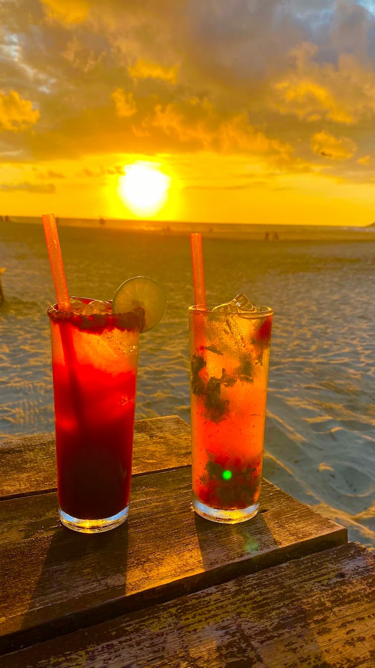 cocktails face à la mer